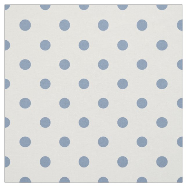 Medium Blue Polka Dots Fabric (Swatch)