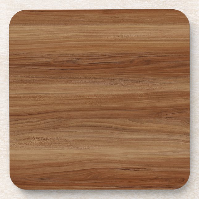 medium brown wood coaster set (Front)