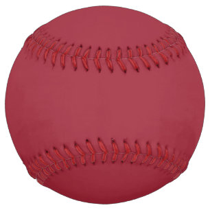 Medium Cardinal Red Solid Color Softball