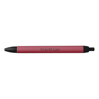 Medium Cardinal Red Solid Colour Black Ink Pen