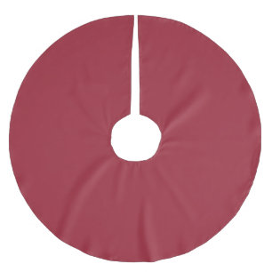 Medium Cardinal Red Solid Colour Brushed Polyester Tree Skirt