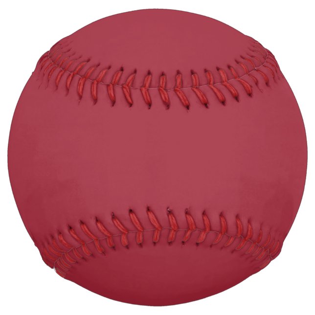Medium Cardinal Red Solid Colour Softball (Front)