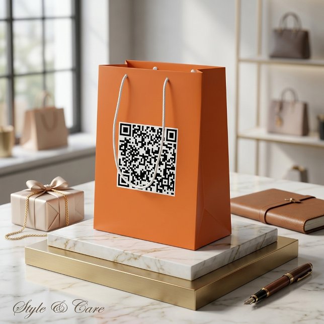 Medium Custom Bag with QR Code for Brand Promotion (Medium Custom Bag with QR Code for Brand Promotion)