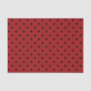 Medium & Dark Red Polka Dot Tissue Paper
