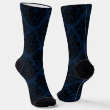 Medium Deep Blue Damask 2