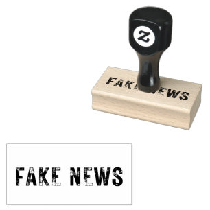 Medium FAKE NEWS Rubber Stamp