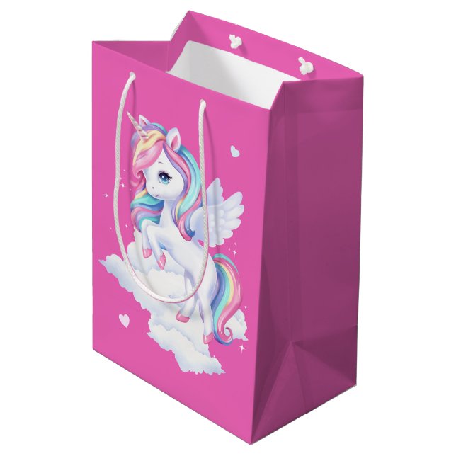 Medium Gift Bag to a magical birthday party. (Back Angled)