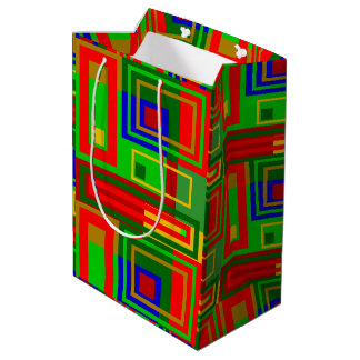Medium Glossy Colourful Christmas Gift Bag