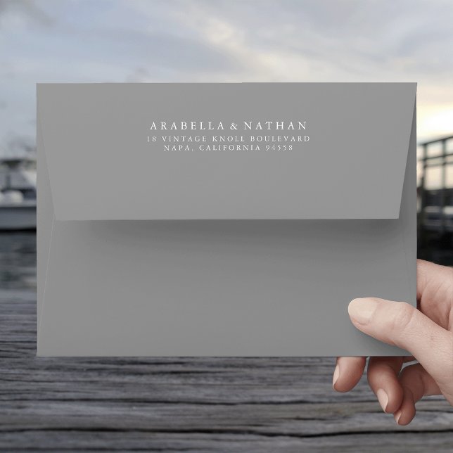 Medium Grey Envelope with Cherry Blossom Liner (Creator Uploaded)