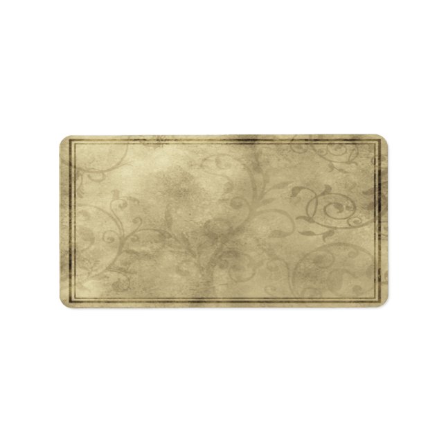 Medium Horizontal Romantic Apothecary Label (Front)