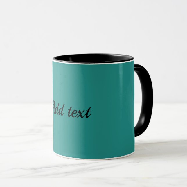 Medium-Medium Dark Turquoise TEMPLATE Mug (Front Right)