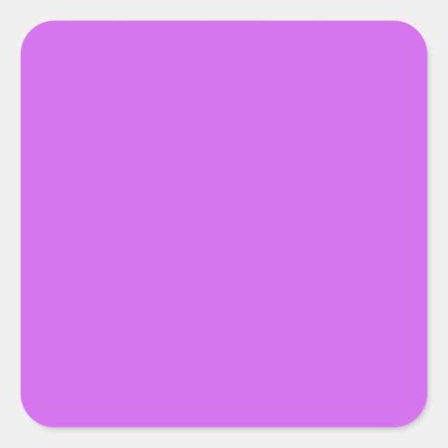 Medium Orchid Solid Colour Square Sticker (Front)