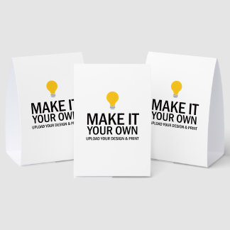 Medium Personalised Table Tent Sign with Your Logo
