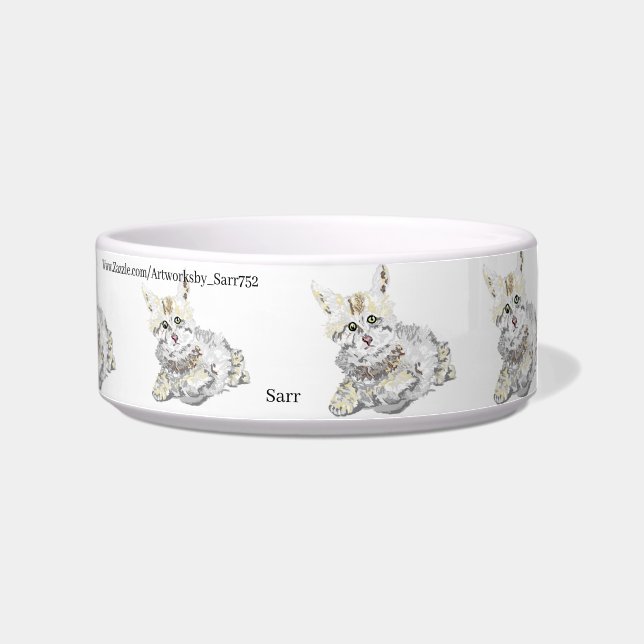 Medium Pet Bowl  Kitten's  & Cat's (Right)