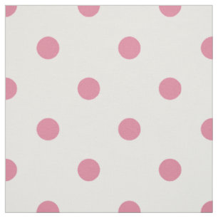 Medium Pink Polka Dots Fabric