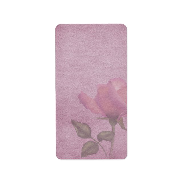 Medium Pink Rose Apothecary Label (Front)