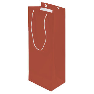 Medium Red Orange Solid Colour 2022 Colour - Hue Wine Gift Bag