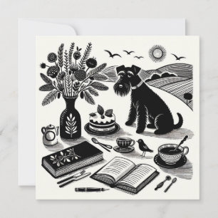 Medium Schnauzer Note Card