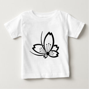 Medium shade cherry tree flying butterfly baby T-Shirt