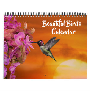 Medium Size Beautiful Birds Calendar