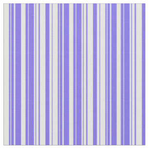 Medium Slate Blue and Mint Cream Coloured Lines Fabric