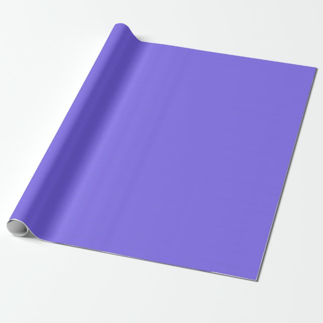 Medium Slate Blue Solid Colour Wrapping Paper (Unrolled)