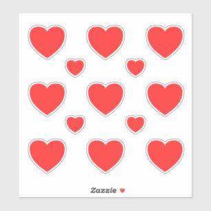 Medium Small red Hearts pattern 3