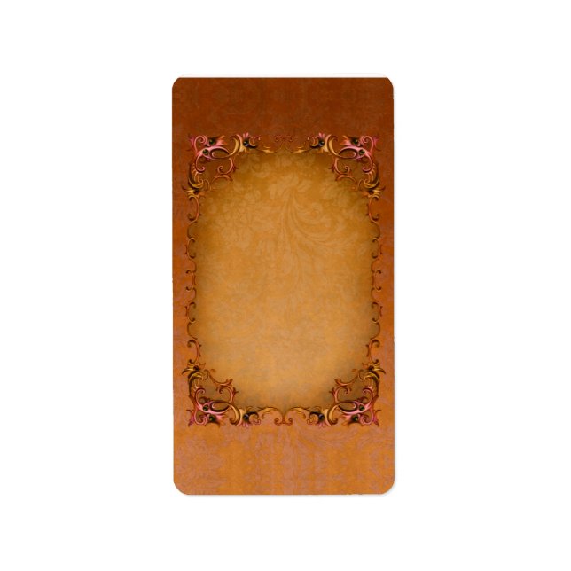 Medium Summer Brocade Apothecary Label (Front)