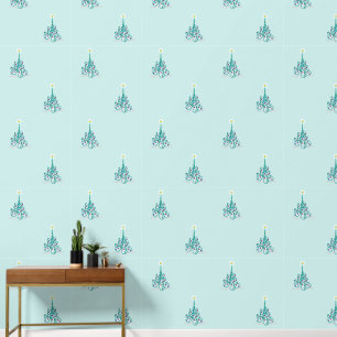 Medium Swirly Christmas Tree  Wallpaper