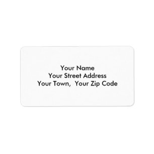 Medium Template Return Address Personalised Labels
