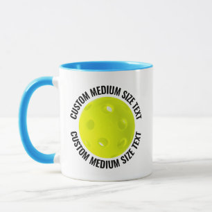 Medium Text L. BLUE Combo 11oz Custom Pickleball Mug