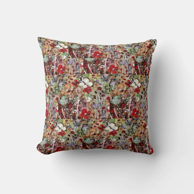 Medium Throw Pillow Original Gorgeous Floral! (Front)