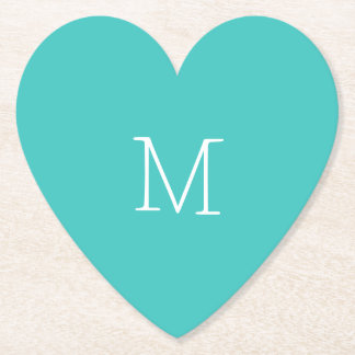 Medium Turquoise  Paper Coaster