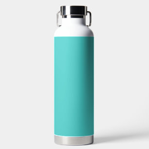 Medium Turquoise Solid Color Water Bottle