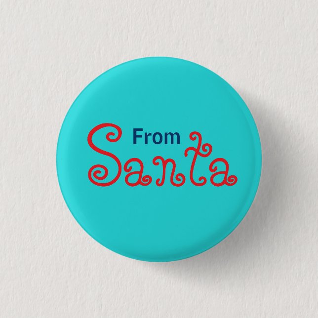 Medium Turquoise Solid Colour  3 Cm Round Badge (Front)