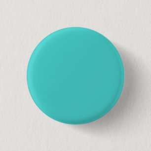 Medium Turquoise Solid Colour 3 Cm Round Badge