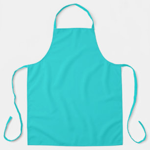 Medium Turquoise Solid Colour Apron