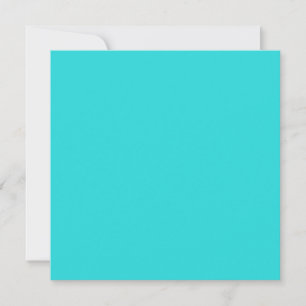 Medium Turquoise Solid Colour Card