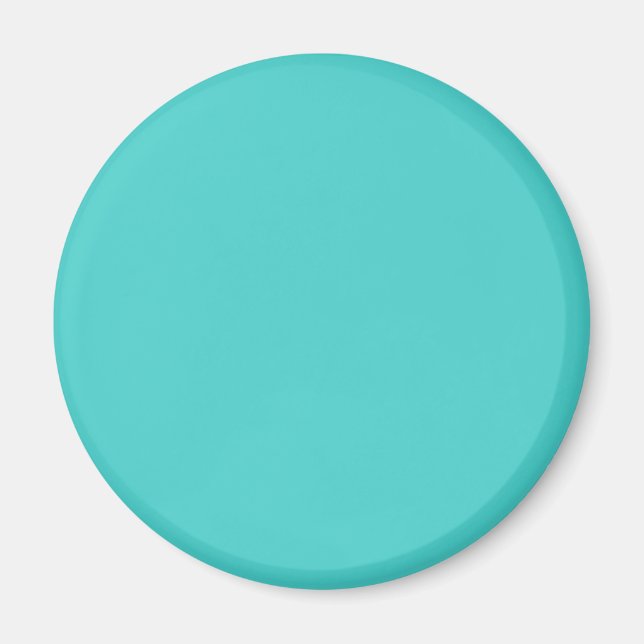 Medium Turquoise Solid Colour Magnet (Front)