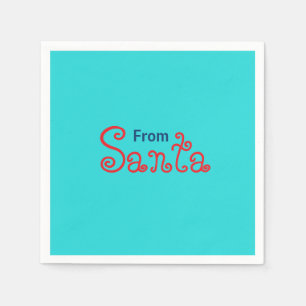 Medium Turquoise Solid Colour Napkin