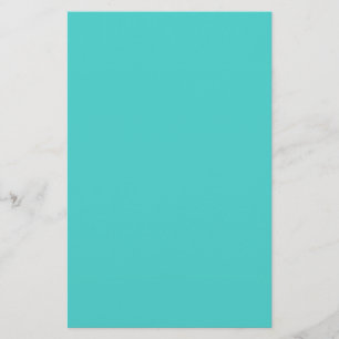 Medium Turquoise Solid Colour Stationery