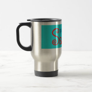 Medium Turquoise Solid Colour Travel Mug