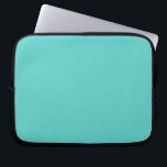 Medium Turquoise Solid Plain Colour Laptop Sleeve<br><div class="desc">Femininity, girlish colour Style. A turquoise represents calmness, creativity & emotional balance. Without a doubt, it is an attractive, fashionable, adorable look.
Nice to have it & exist around you.</div>