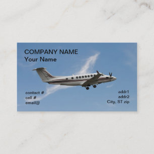 medium twin turbo prop business card