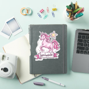  Medium Vinyl Stickers Unicorn and the inscription