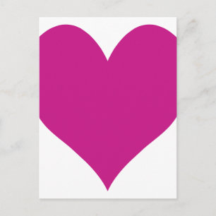Medium Violet Red Heart Postcard
