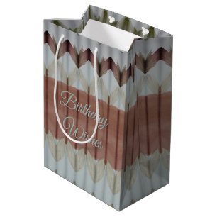 Medium Watercolor Designed Happy Birthday Gift Bag