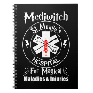 Mediwitch Magical Staff St Mungo's Hospital Ts Notebook