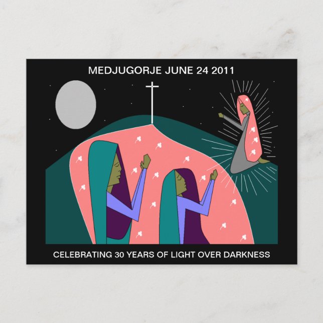 MEDJUGORJE 30-YEAR ANNIVERSARY POSTCARD (Front)