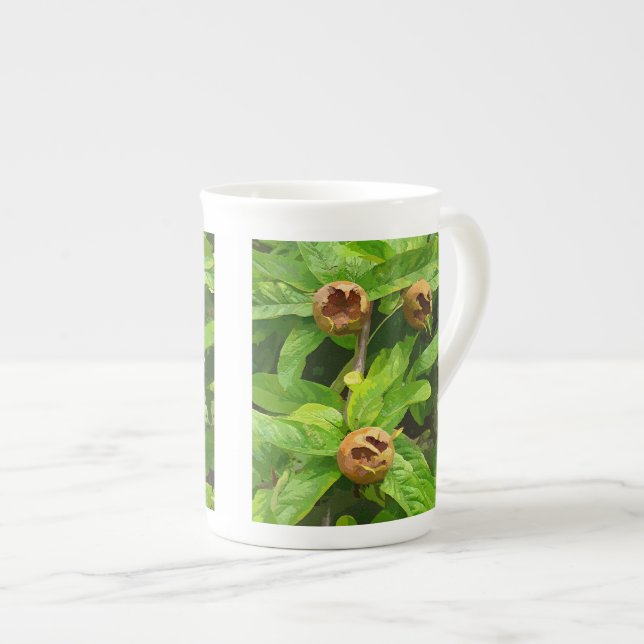 MEDLAR FRUIT BONE CHINA MUG (Front Right)